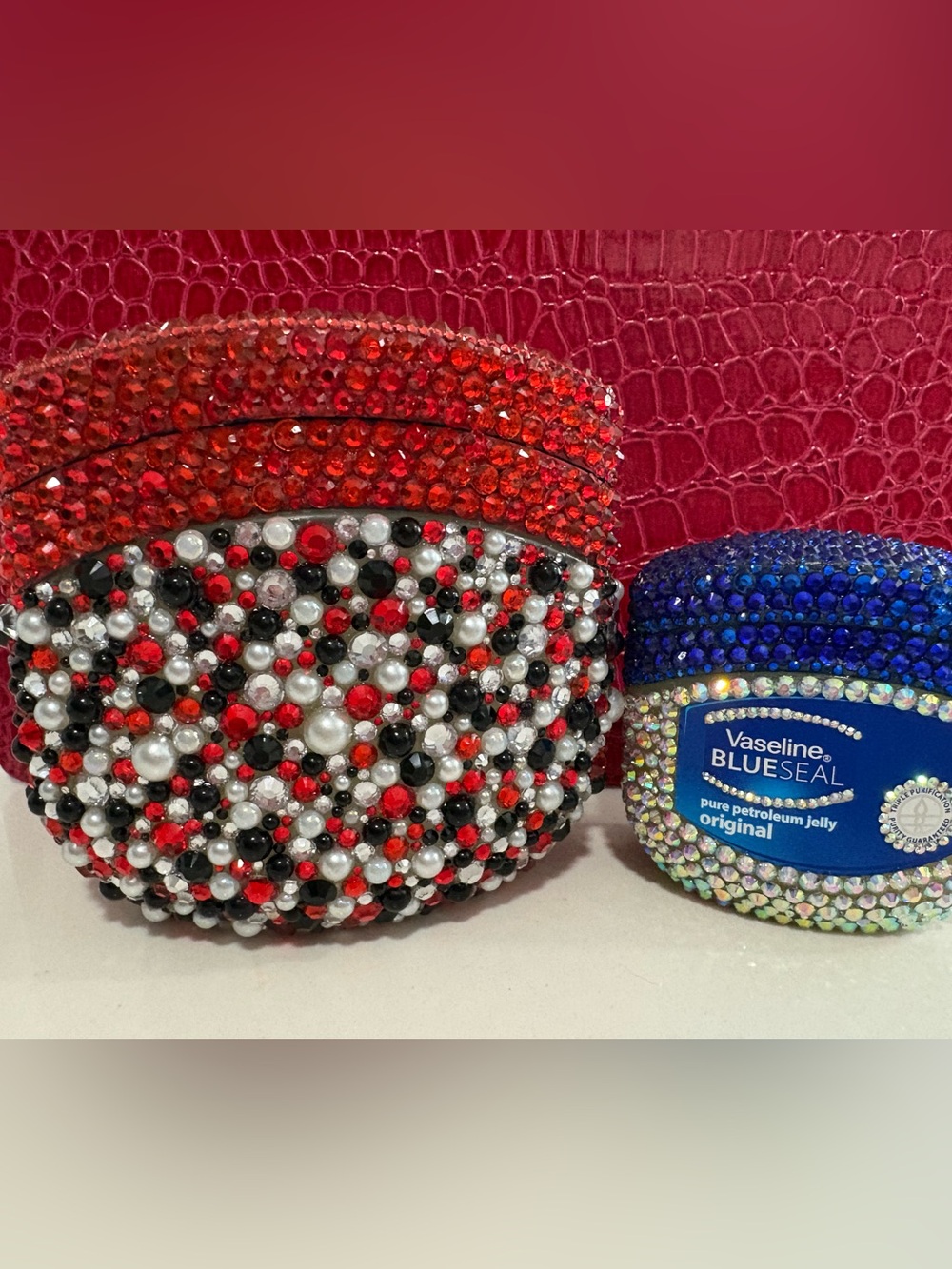 Rhinestone & Pearl Vaseline 13oz